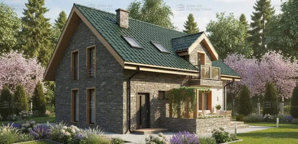 Проект Двухэтажный дом 14 на 9, 177 м2