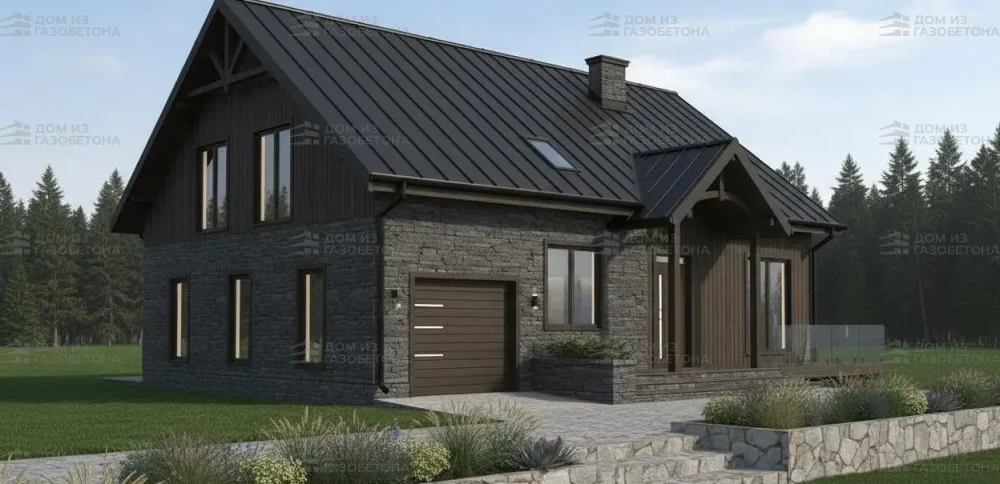 Проект Двухэтажный дом 14 на 10, 192 м2