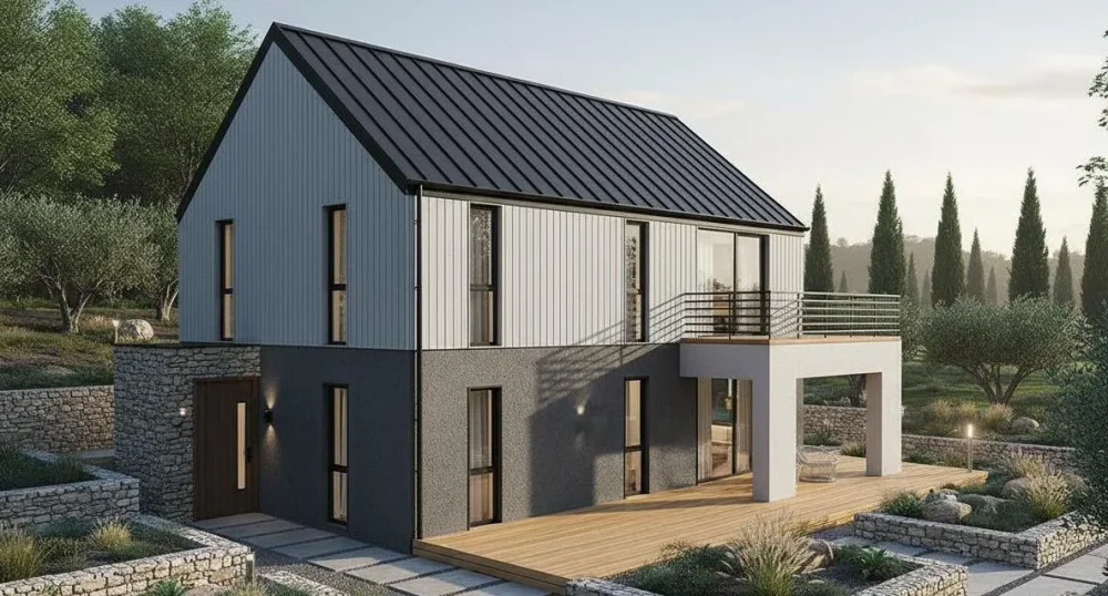 Проект Двухэтажный дом 17 на 13, 133 м2