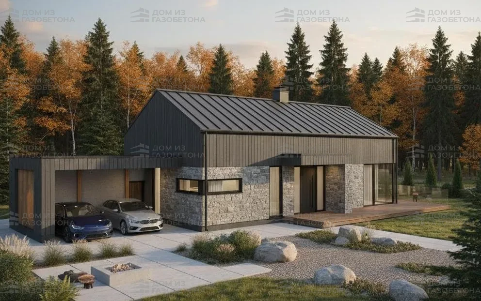 Проект Одноэтажный дом 16 на 13, 142 м2