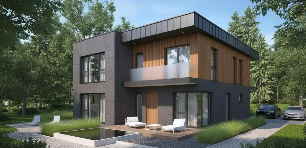 Проект Двухэтажный дом 7 на 17, 140 м2