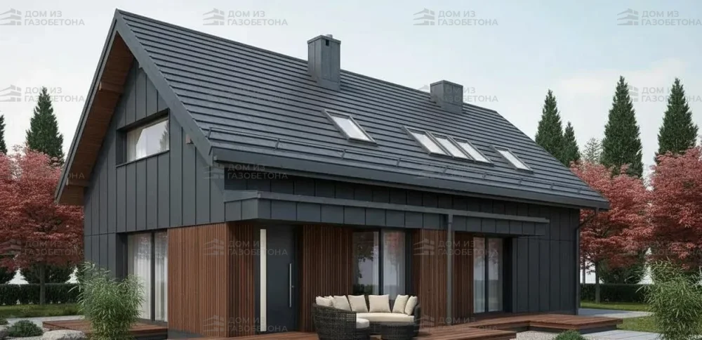 Проект Двухэтажный дом 15 на 12, 172 м2