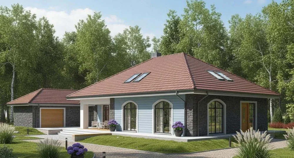 Проект Двухэтажный дом 16 на 17, 244 м2