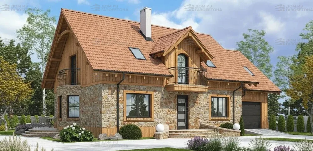 Проект Двухэтажный дом 16 на 10, 191 м2