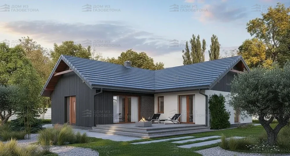 Проект Одноэтажный дом 15 на 14, 135 м2