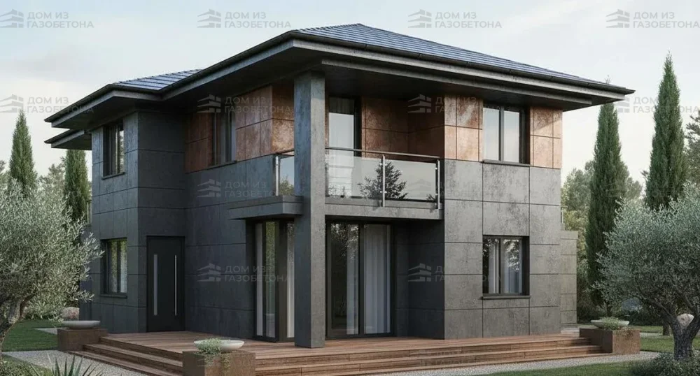 Проект Двухэтажный дом 13 на 16, 184 м2