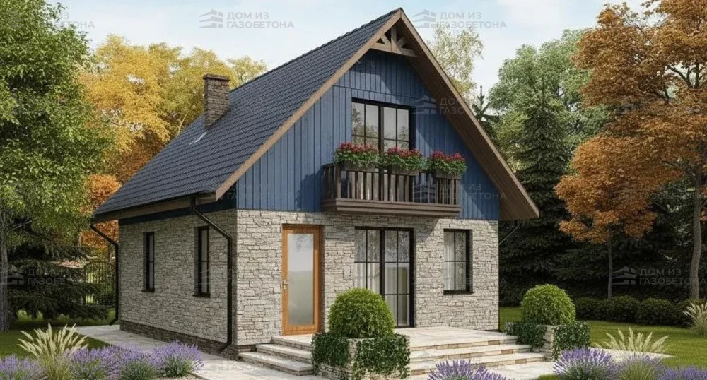 Проект Двухэтажный дом 6 на 9, 84 м2