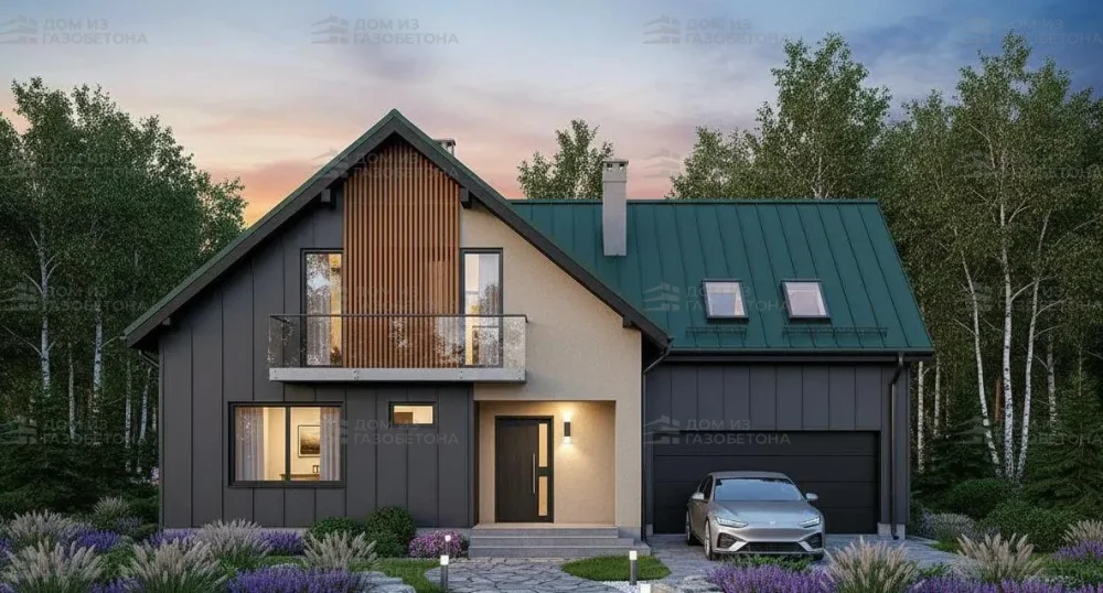 Проект Двухэтажный дом 16 на 11, 199 м2