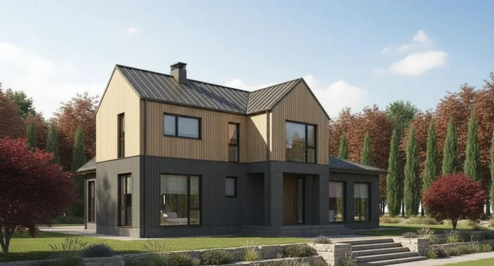 Проект Двухэтажный дом 20 на 14, 231 м2