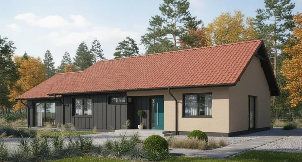 Проект Одноэтажный дом 20 на 10, 151 м2