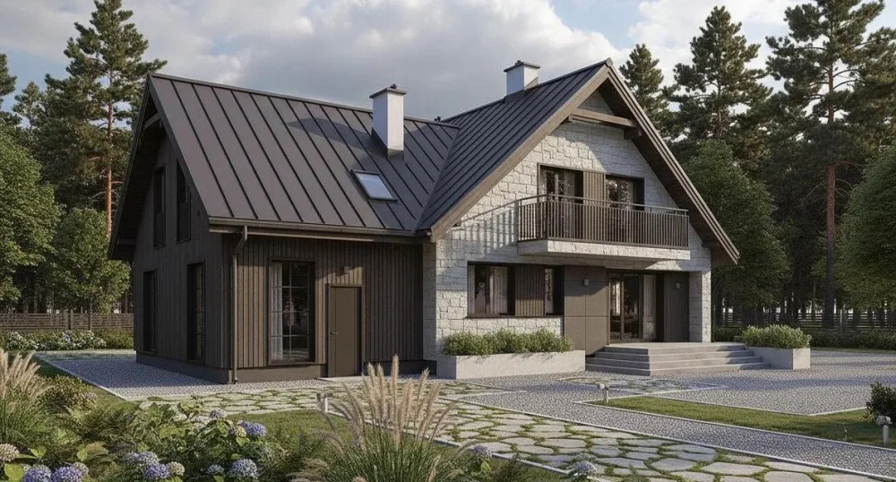 Проект Двухэтажный дом 17 на 11, 196 м2