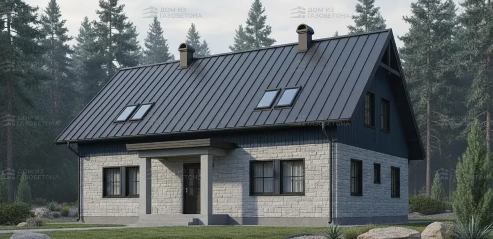 Проект Двухэтажный дом 14 на 11, 190 м2