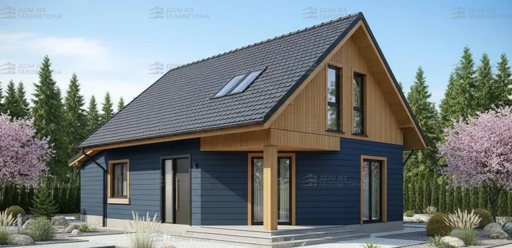 Проект Двухэтажный дом 14 на 8, 120 м2