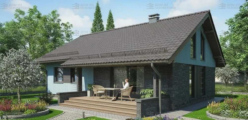 Проект Одноэтажный дом 13 на 11, 95 м2