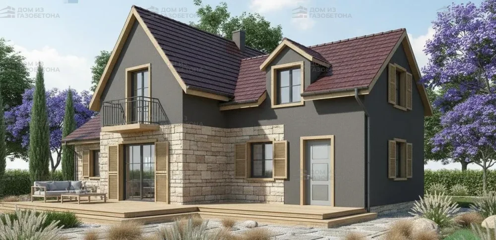 Проект Двухэтажный дом 16 на 11, 136 м2